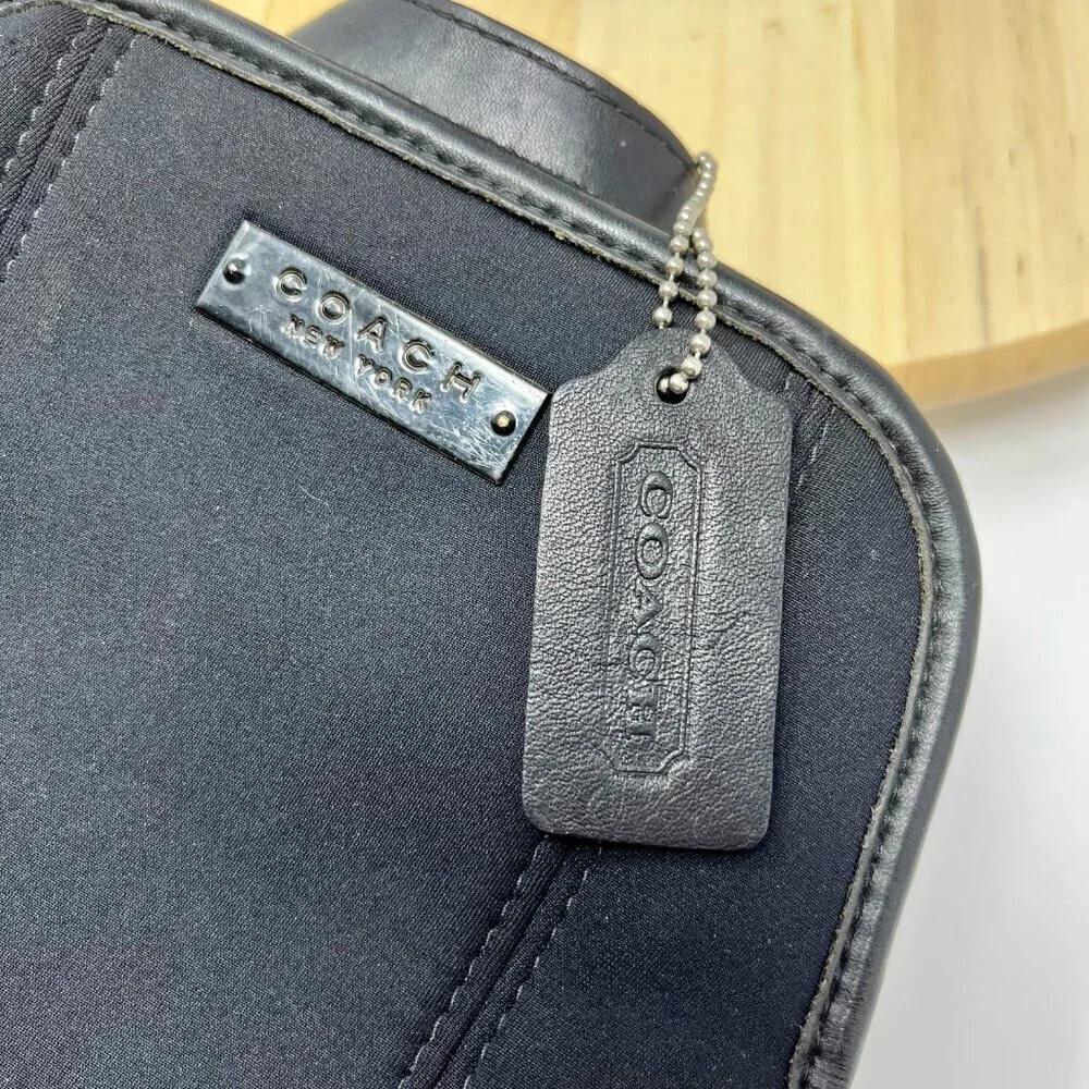 COACH  Vintage 1998 Black Neoprene Leather Small Backpack w/hangtag